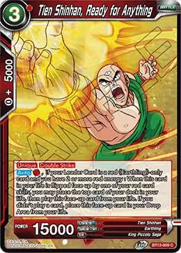 Tien Shinhan, Ready for Anything (BT12-009), Vicious Rejuvenation — DB Super card price