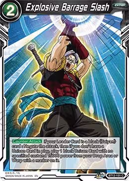 Explosive Barrage Slash (BT12-151), Vicious Rejuvenation — DB Super card price