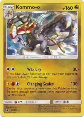 Kommo-o - 77/111 (Cracked Ice Holo) (077/111), Deck Exclusives — Pokémon card price