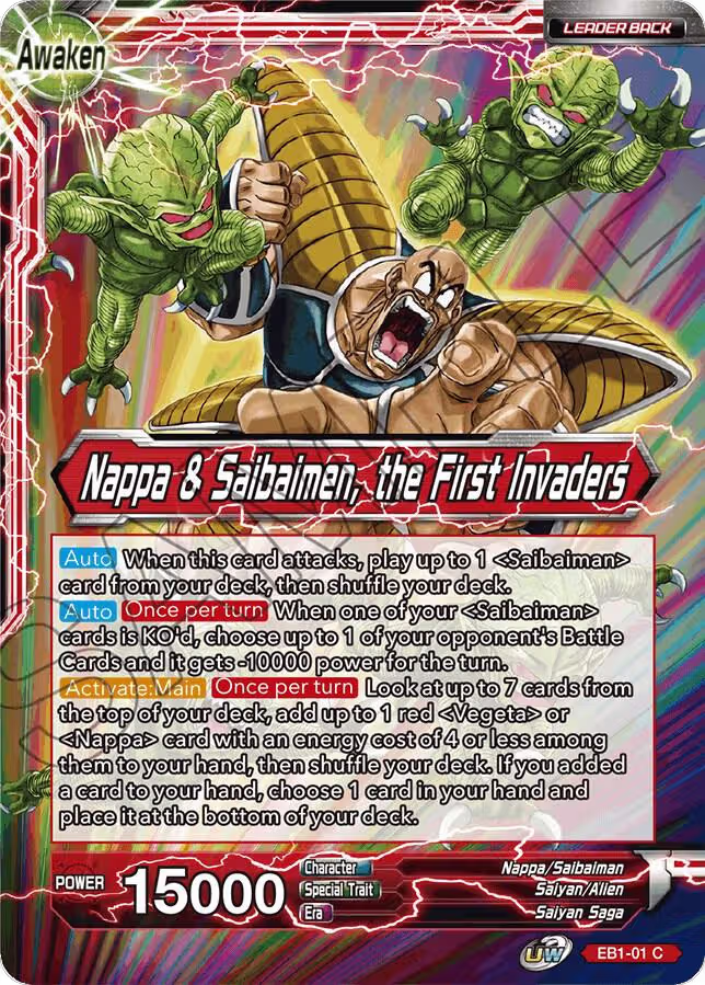 Nappa // Nappa & Saibaimen, the First Invaders (EB1-01), Battle Evolution Booster — DB Super card price