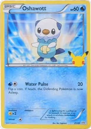 Oshawott - 21/25 (021/025), McDonald's 25th Anniversary Promos — Pokémon card price