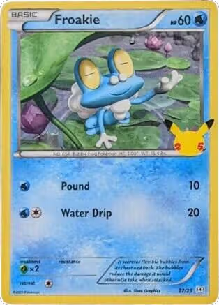 Froakie - 22/25 (022/025), McDonald's 25th Anniversary Promos — Pokémon card price