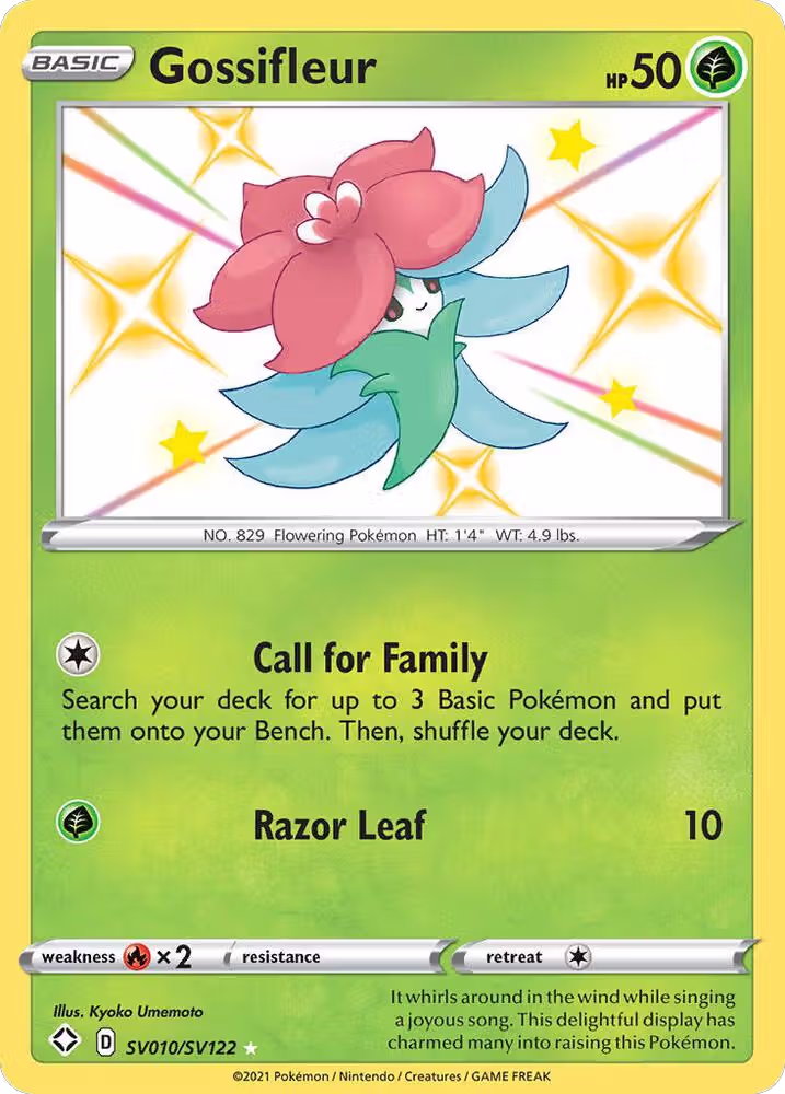 Gossifleur (SV010/SV122), Shining Fates: Shiny Vault — Pokémon card price