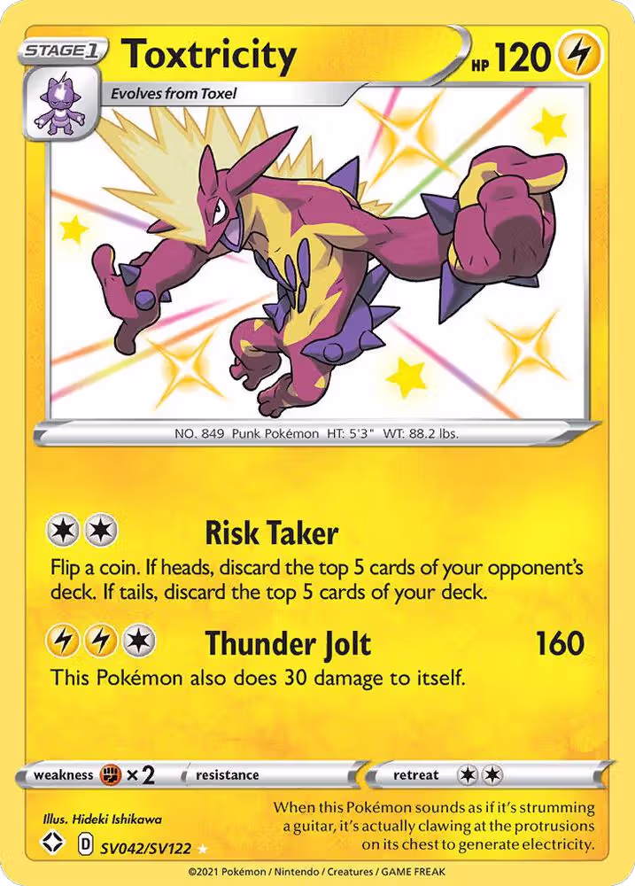 Toxtricity (SV042/SV122), Shining Fates: Shiny Vault — Pokémon card price