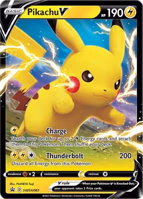 Pikachu V - SWSH061 (SWSH061), Sword & Shield Promo Cards — Pokémon card price
