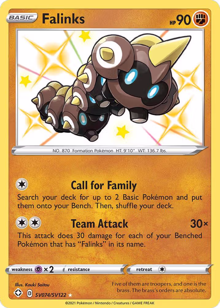 Falinks (SV074/SV122), Shining Fates: Shiny Vault — Pokémon card price