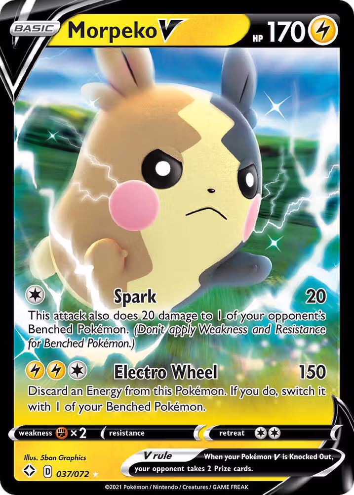 Morpeko V (037/072), Shining Fates — Pokémon card price