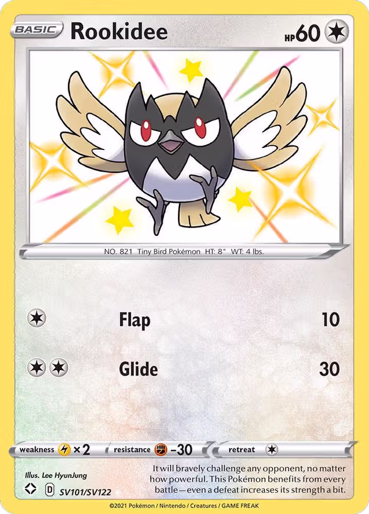Rookidee (SV101/SV122), Shining Fates: Shiny Vault — Pokémon card price