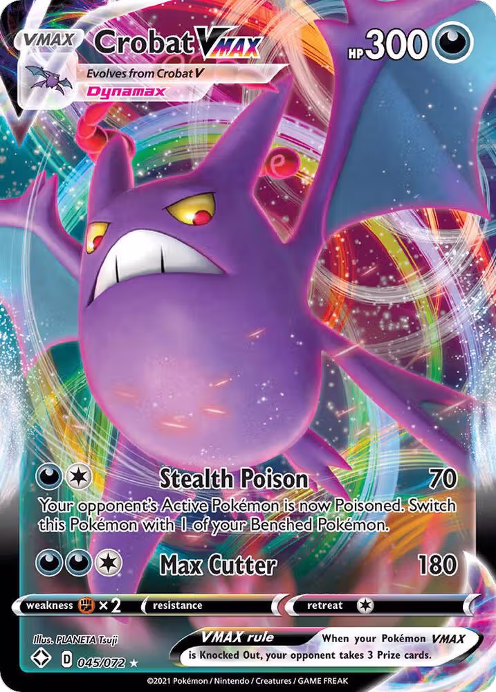 Crobat VMAX (045/072), Shining Fates — Pokémon card price