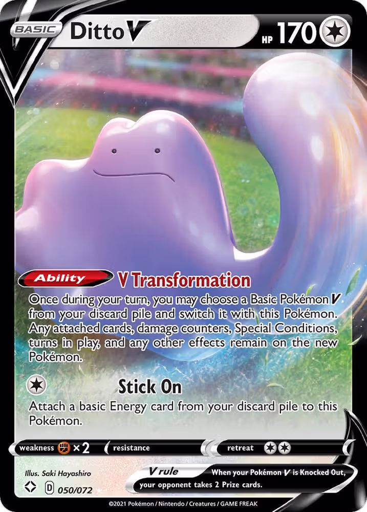 Ditto V (050/072), Shining Fates — Pokémon card price