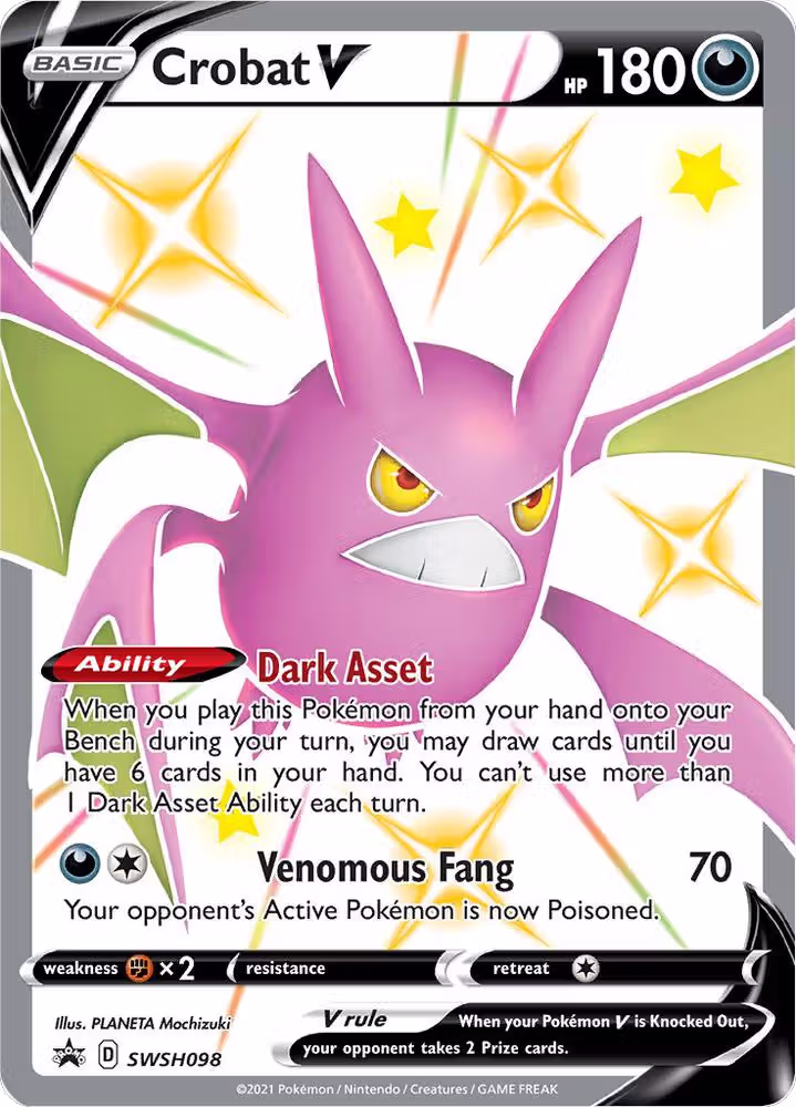 Crobat V - SWSH098 (SWSH098), Sword & Shield Promo Cards — Pokémon card price