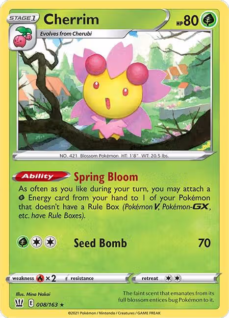 Cherrim (008/163), Battle Styles — Pokémon card price