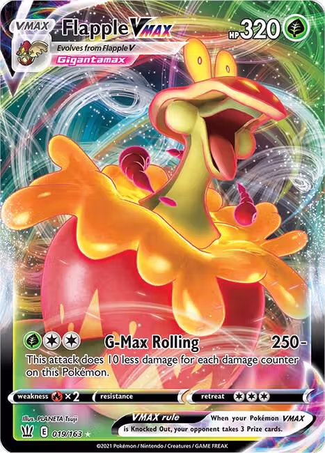 Flapple VMAX (019/163), Battle Styles — Pokémon card price