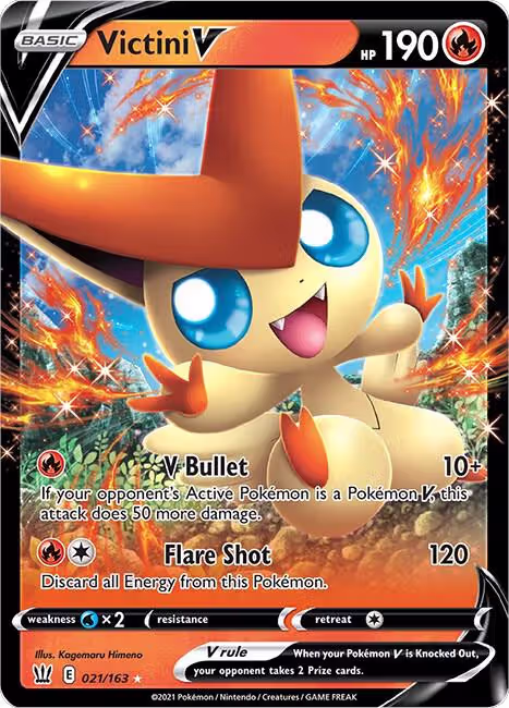 Victini V (021/163), Battle Styles — Pokémon card price