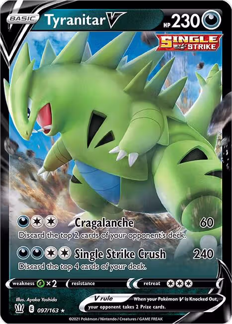 Tyranitar V (097/163), Battle Styles — Pokémon card price