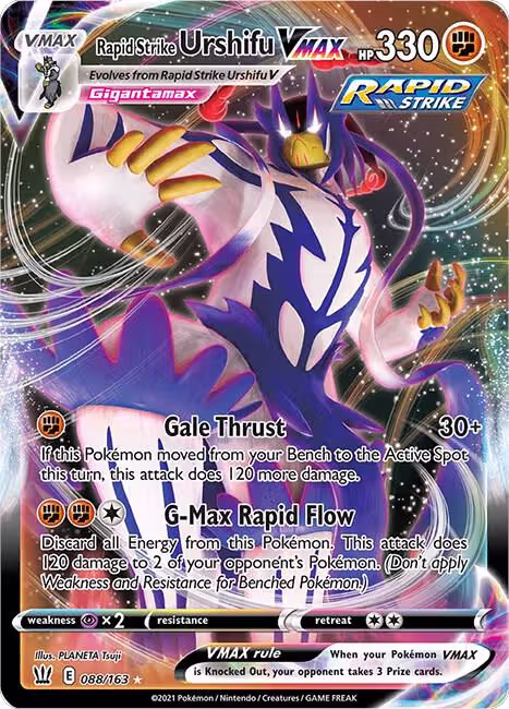Rapid Strike Urshifu VMAX (088/163), Battle Styles — Pokémon card price