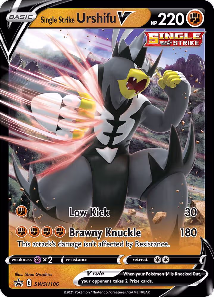 Single Strike Urshifu V - SWSH106 (SWSH106), Sword & Shield Promo Cards — Pokémon card price