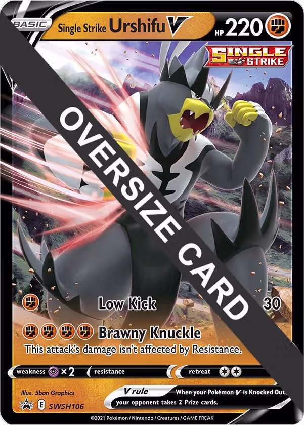 Single Strike Urshifu V - SWSH106 (SWSH106), Jumbo Cards — Pokémon card price