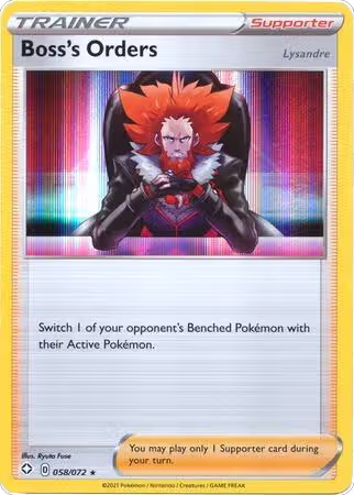 Boss's Orders [Lysandre] - 058/072 (058/072), Deck Exclusives — Pokémon card price