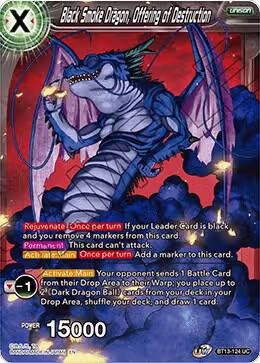 Black Smoke Dragon, Offering of Destruction (BT13-124), Supreme Rivalry — DB Super card price