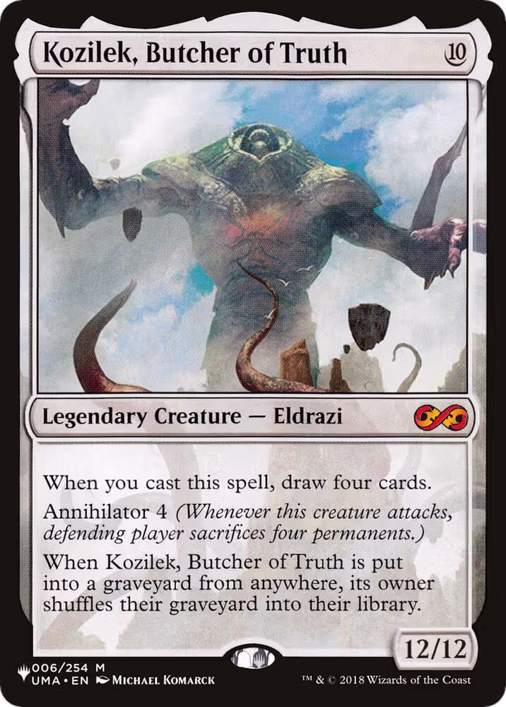 Kozilek, Butcher of Truth (006/254), The List Reprints — Magic card price