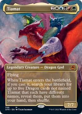 Tiamat (Borderless) (298), Adventures in the Forgotten Realms — Magic card price