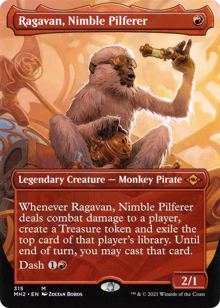 Ragavan, Nimble Pilferer (Borderless) (315), Modern Horizons 2 — Magic card price