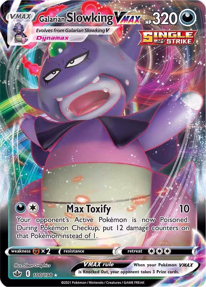 Galarian Slowking VMAX (100/198), Chilling Reign — Pokémon card price