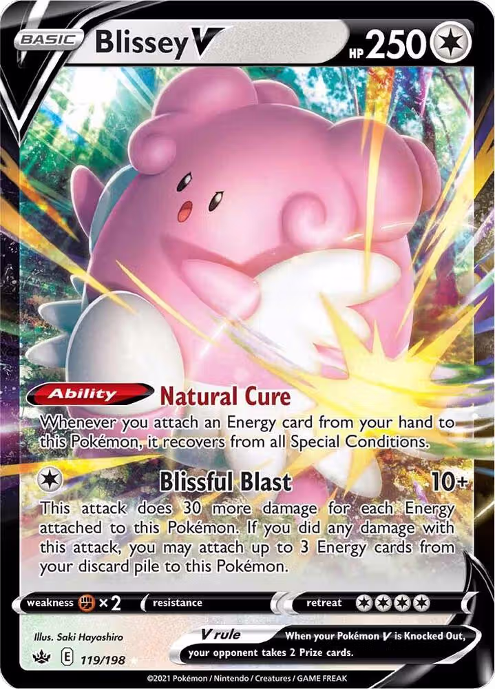 Blissey V (119/198), Chilling Reign — Pokémon card price