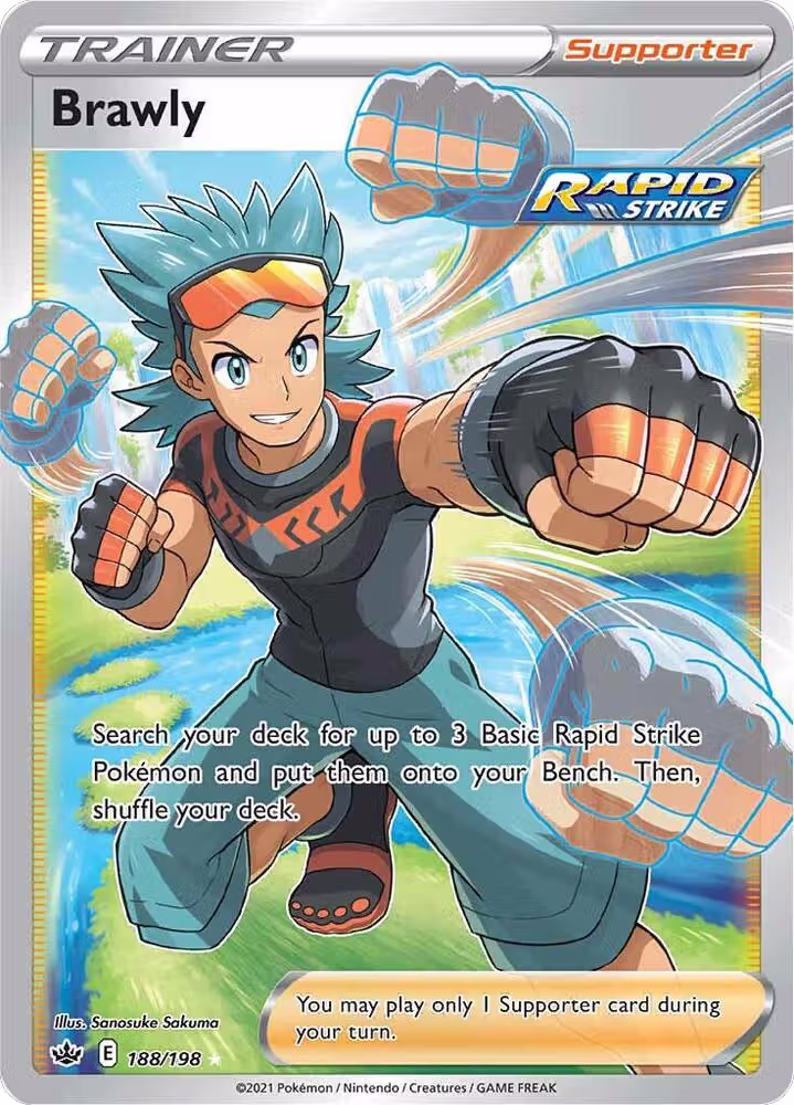 Brawly (Full Art) (188/198), Chilling Reign — Pokémon card price