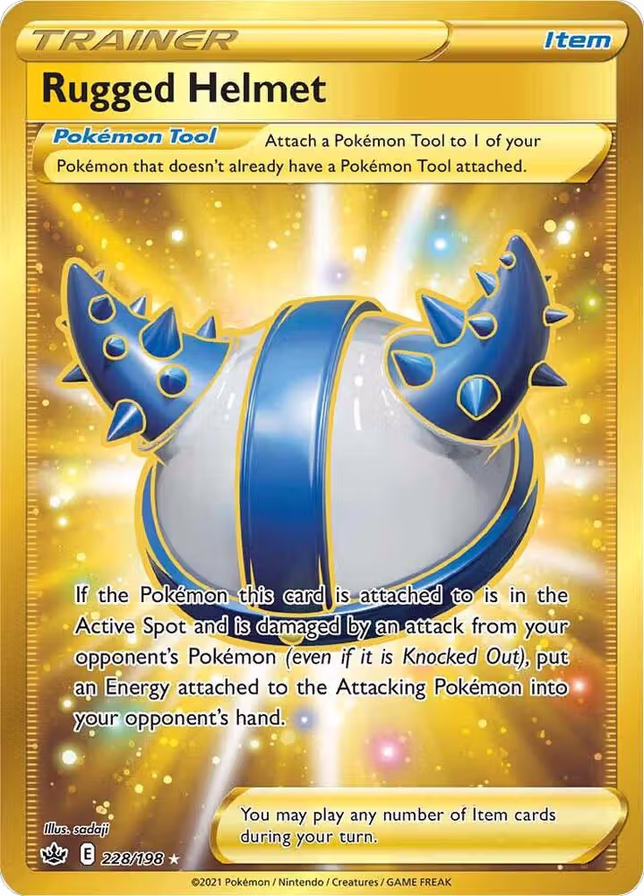 Rugged Helmet (Secret) (228/198), Chilling Reign — Pokémon card price