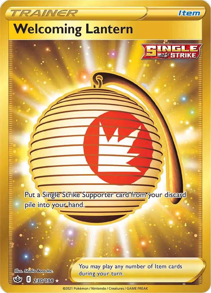 Welcoming Lantern (Secret) (230/198), Chilling Reign — Pokémon card price