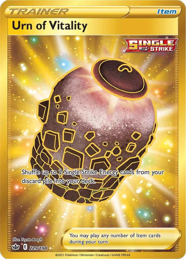 Urn of Vitality (Secret) (229/198), Chilling Reign — Pokémon card price