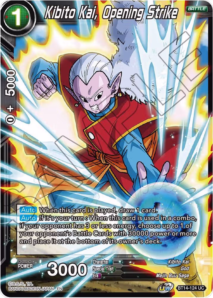 Kibito Kai, Opening Strike (BT14-124), Cross Spirits — DB Super card price
