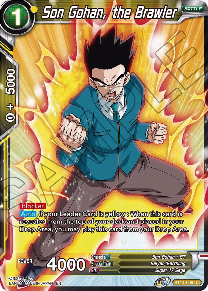 Son Gohan, the Brawler (BT14-098), Cross Spirits — DB Super card price