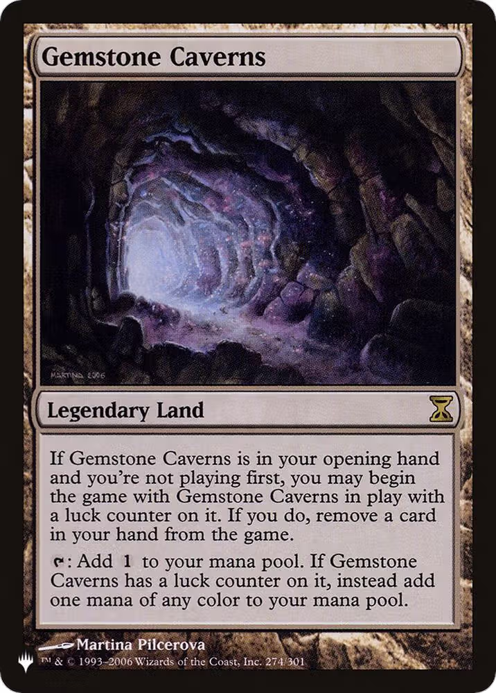 Gemstone Caverns (274/301), The List Reprints — Magic card price