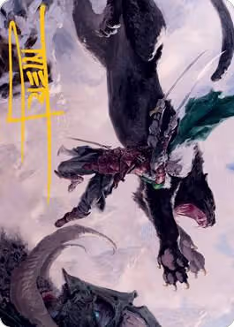 Drizzt Do'Urden Art Card (Gold-Stamped Signature) (52), Art Series: Adventures in the Forgotten Realms — Magic card price