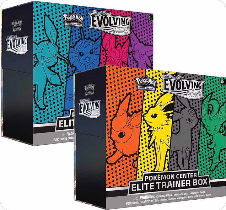 Evolving Skies Pokemon Center Elite Trainer Box [Set of 2] (Exclusive), Evolving Skies — Pokémon sealed product price
