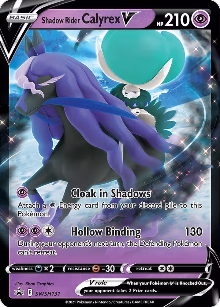 Shadow Rider Calyrex V - SWSH131 (SWSH131), Sword & Shield Promo Cards — Pokémon card price