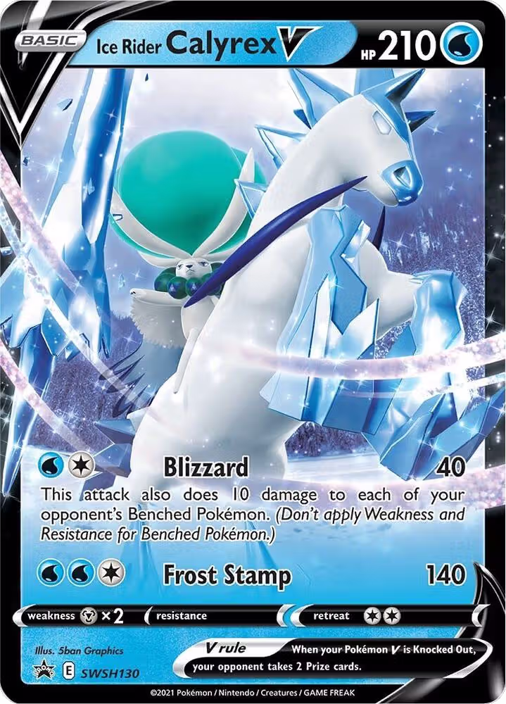 Ice Rider Calyrex V - SWSH130 (SWSH130), Sword & Shield Promo Cards — Pokémon card price