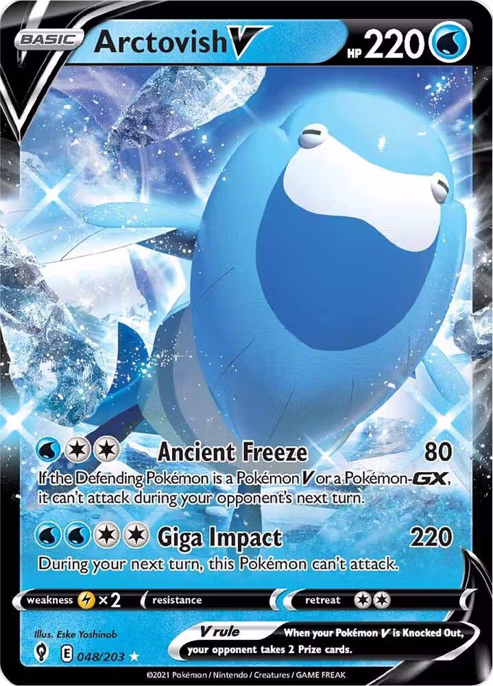 Arctovish V (048/203), Evolving Skies — Pokémon card price