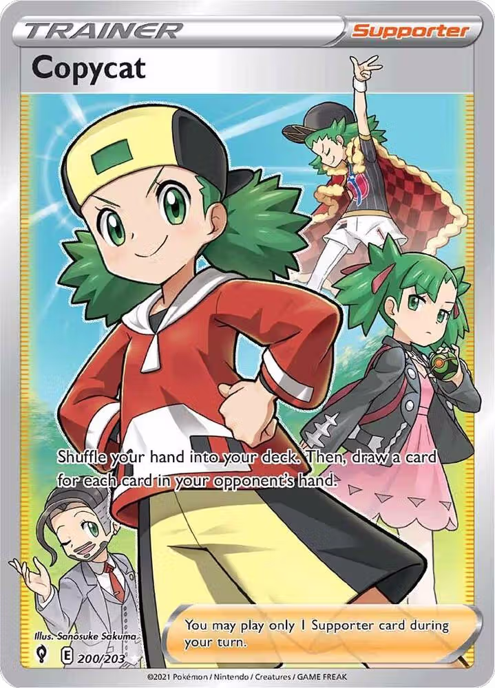 Copycat (Full Art) (200/203), Evolving Skies — Pokémon card price