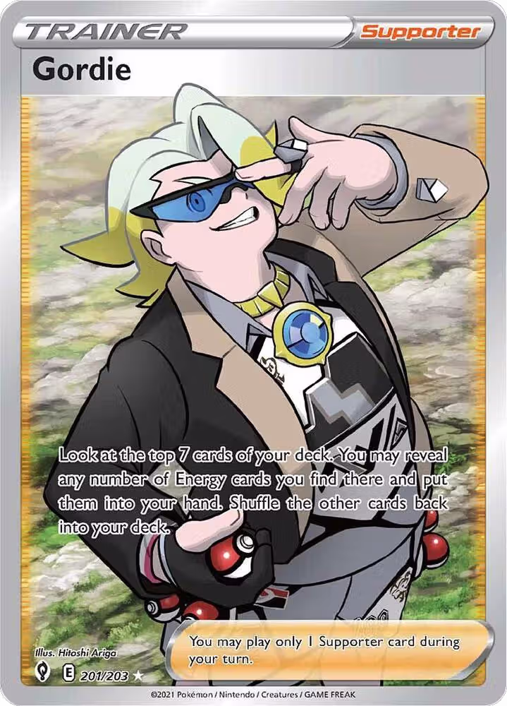 Gordie (Full Art) (201/203), Evolving Skies — Pokémon card price
