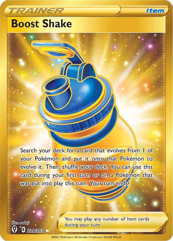 Boost Shake (Secret) (229/203), Evolving Skies — Pokémon card price