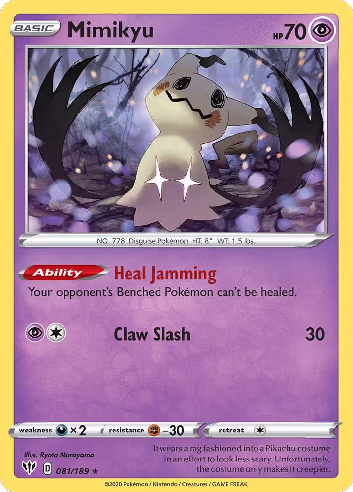Mimikyu - 081/189 (Cosmos Holo) (081/189), Miscellaneous Cards & Products — Pokémon card price