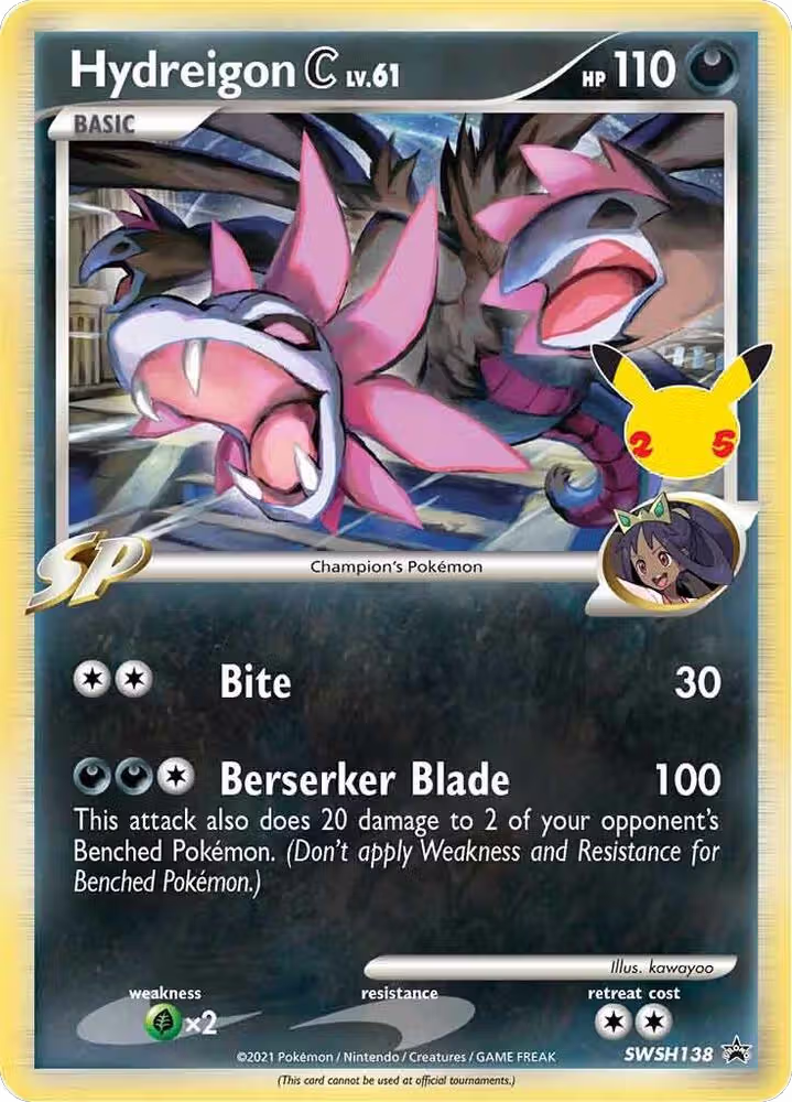 Hydreigon C lv.61 - SWSH138 (SWSH138), Sword & Shield Promo Cards — Pokémon card price