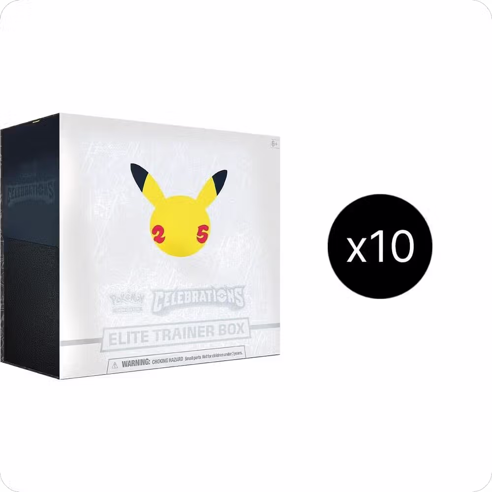Celebrations Elite Trainer Box Case, Celebrations — Pokémon sealed product price