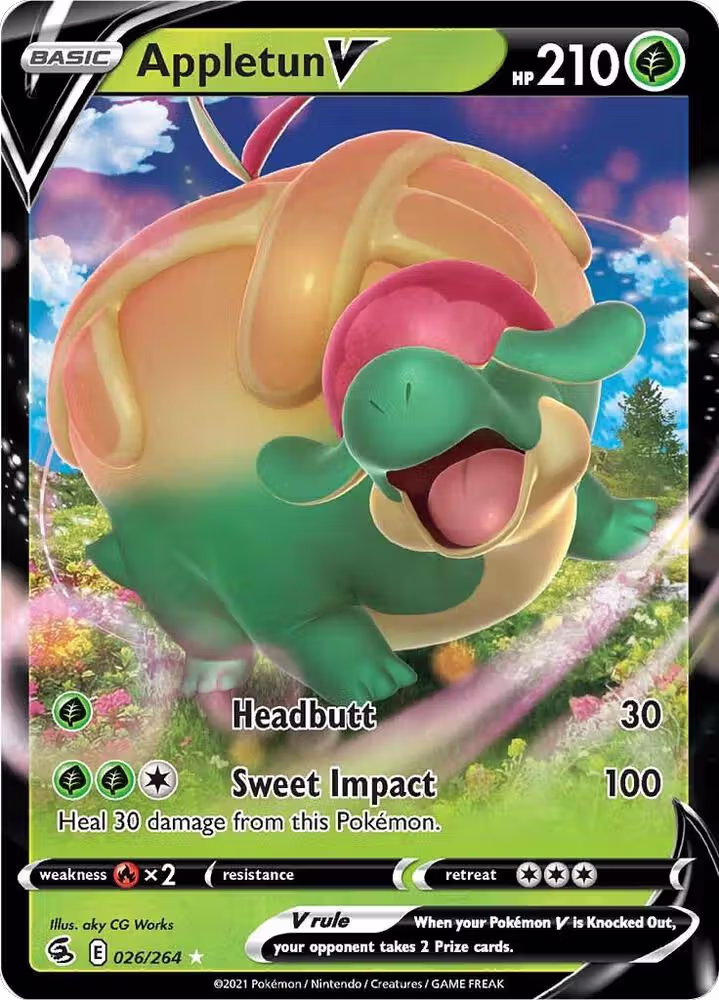 Appletun V (026/264), Fusion Strike — Pokémon card price