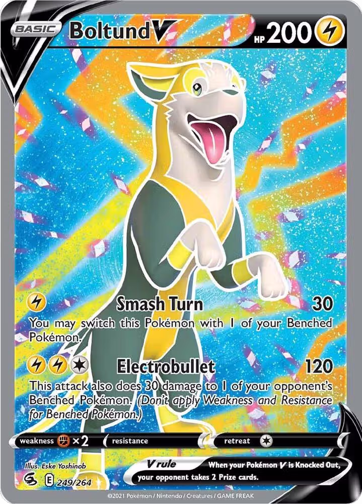 Boltund V (Full Art) (249/264), Fusion Strike — Pokémon card price