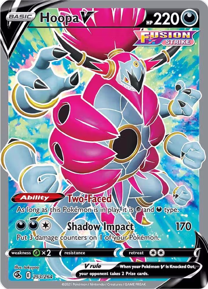Hoopa V (Full Art) (253/264), Fusion Strike — Pokémon card price